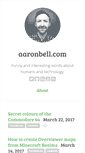 Mobile Screenshot of aaronbell.com
